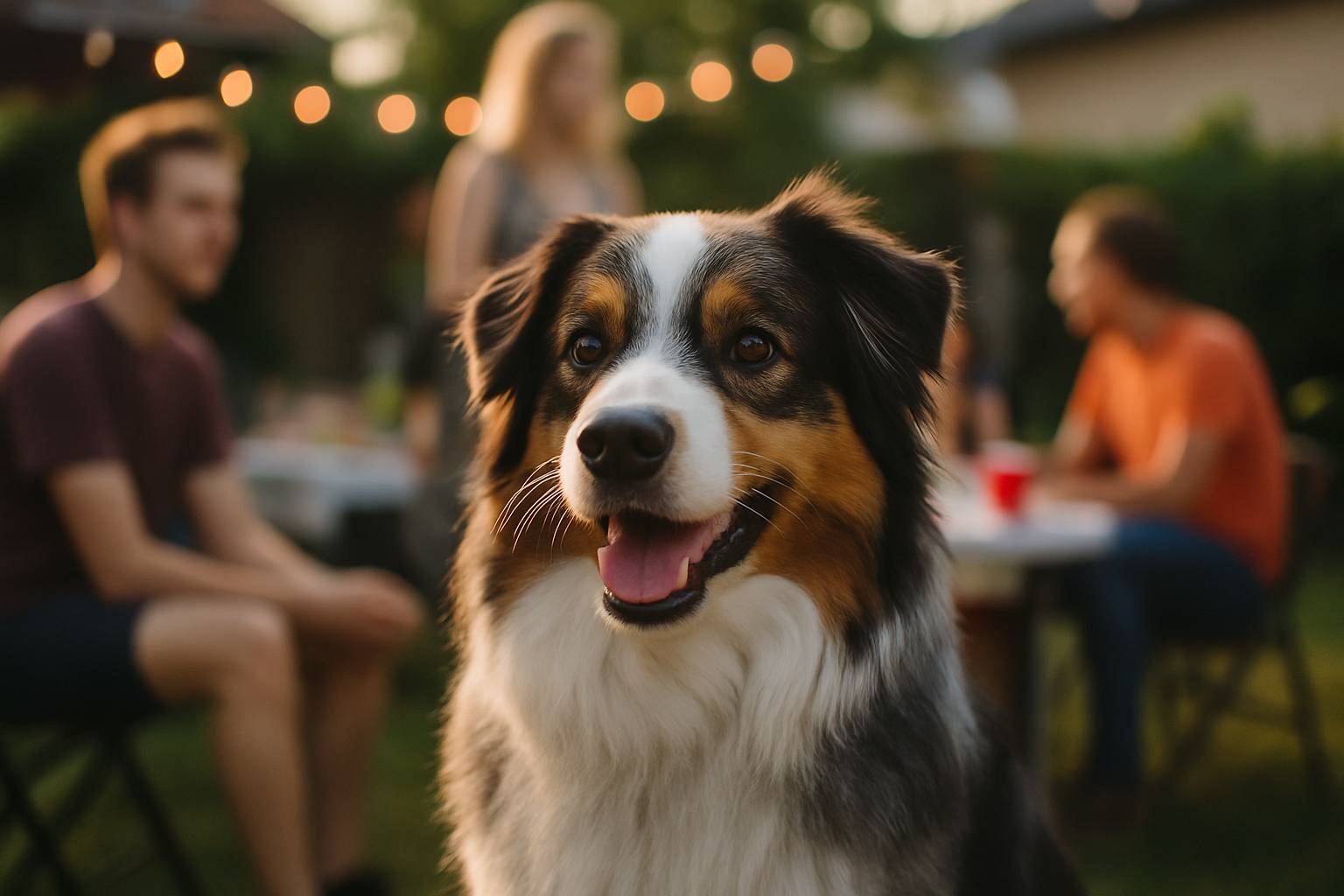 Max, le berger australien qui a volé la vedette à la fête du voisin