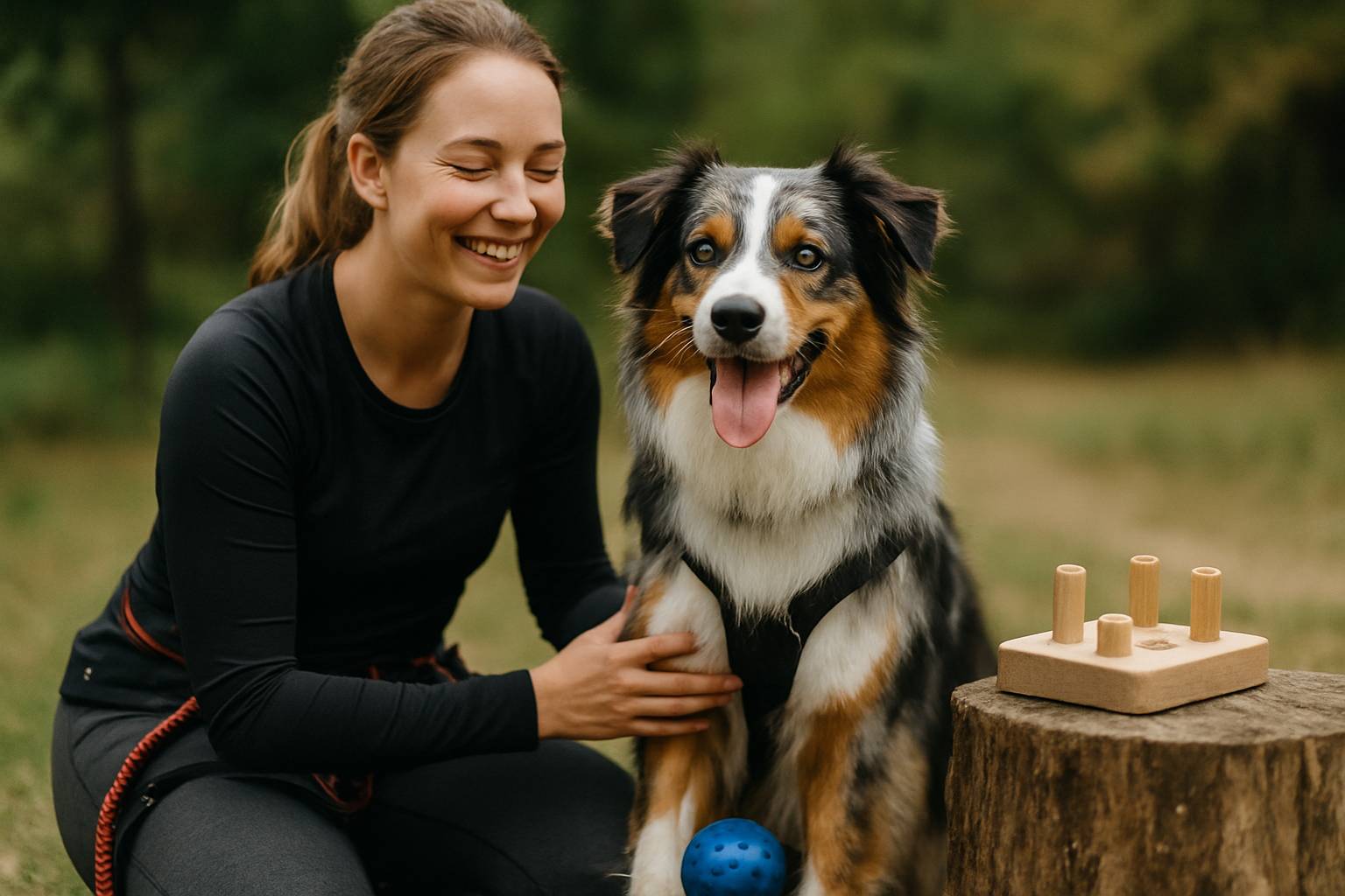 Canicross, jeux d’intelligence et routines : la recette pour un berger australien zen