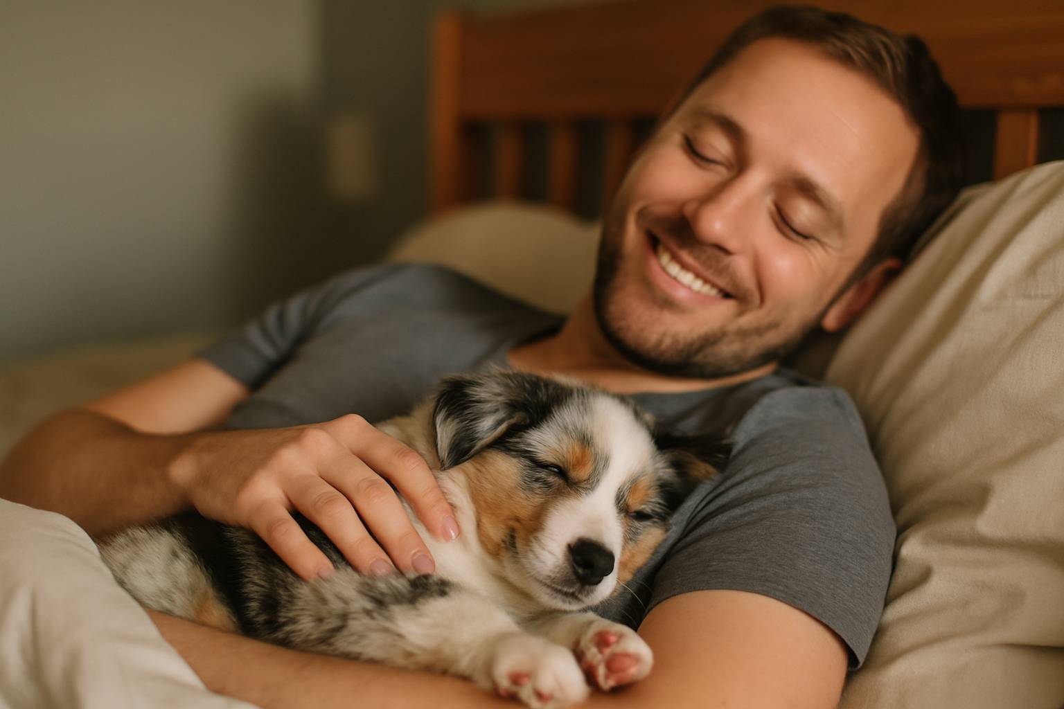 Comment survivent les éleveurs aux premières nuits avec un chiot australien : anecdotes et conseils pour garder le sommeil intact